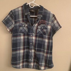 Harley Davidson snap front shirt sz xl